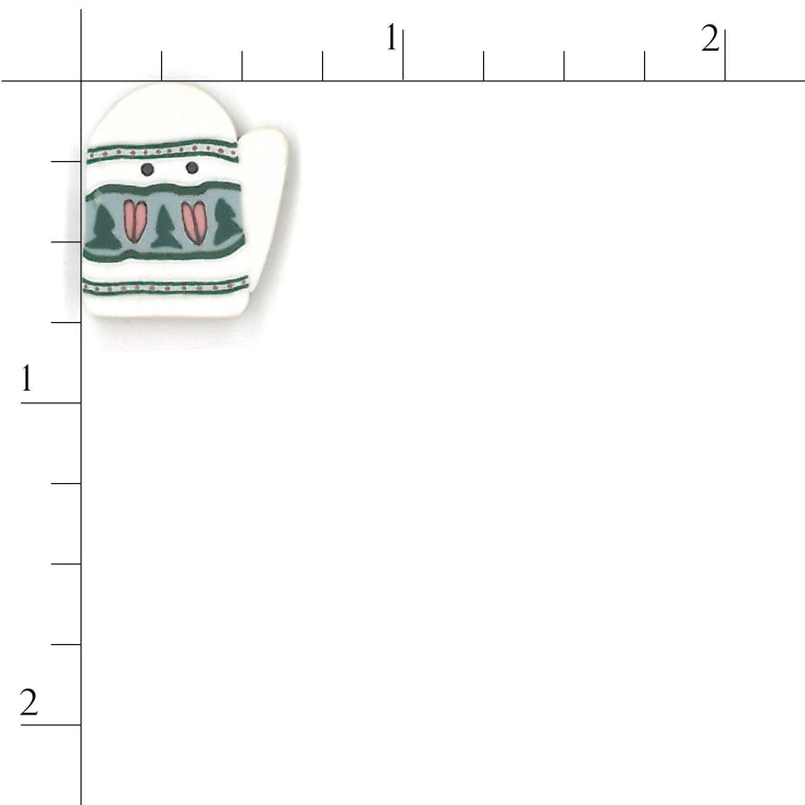 Small Country Mitten Button by Just Another Button Company