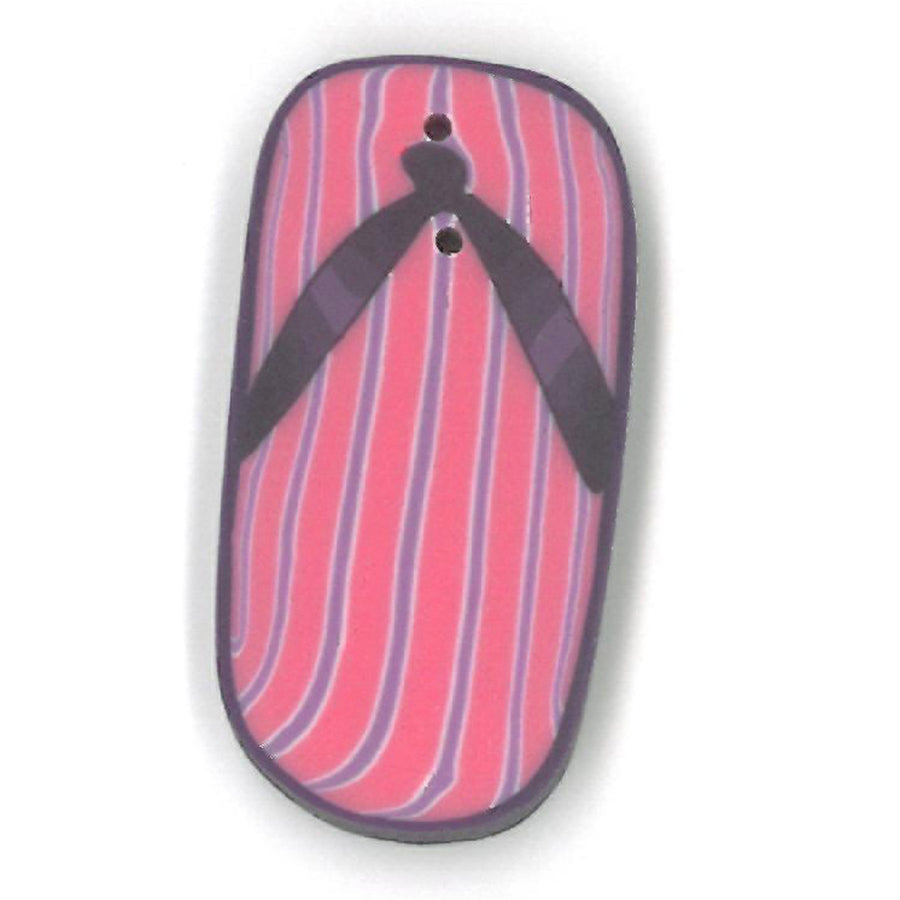 Large Purple Flip Flop Button by Just Another Button Company