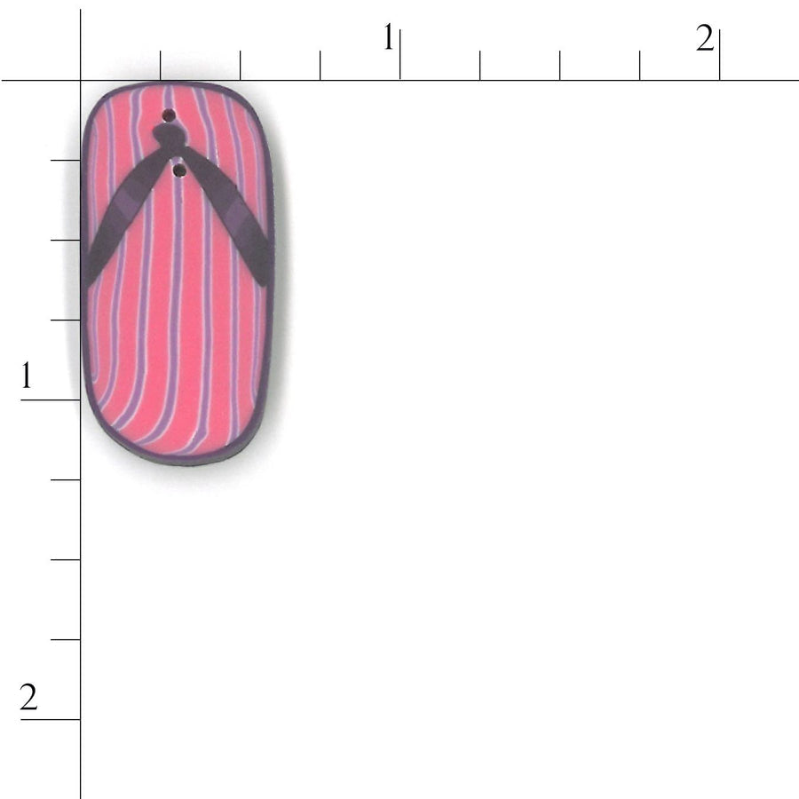 Large Purple Flip Flop Button by Just Another Button Company