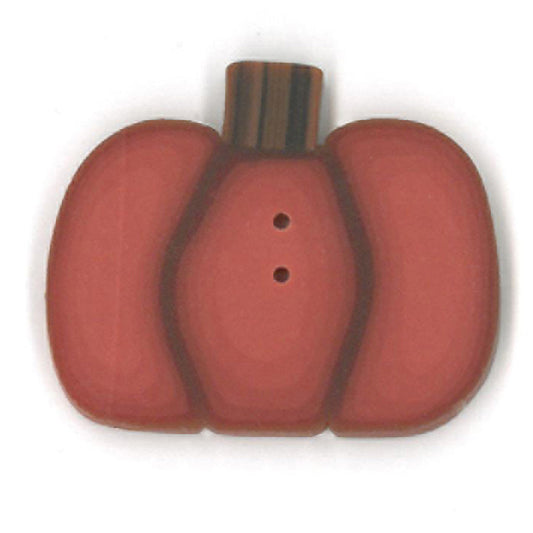 Large Orange Pumpkin Button by Just Another Button Company