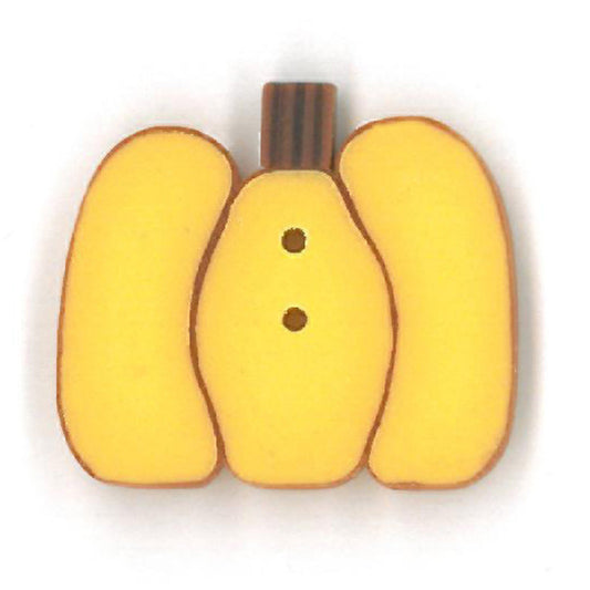Small Yellow Pumpkin Button by Just Another Button Company