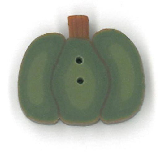 Tiny Green Pumpkin Button by Just Another Button Company