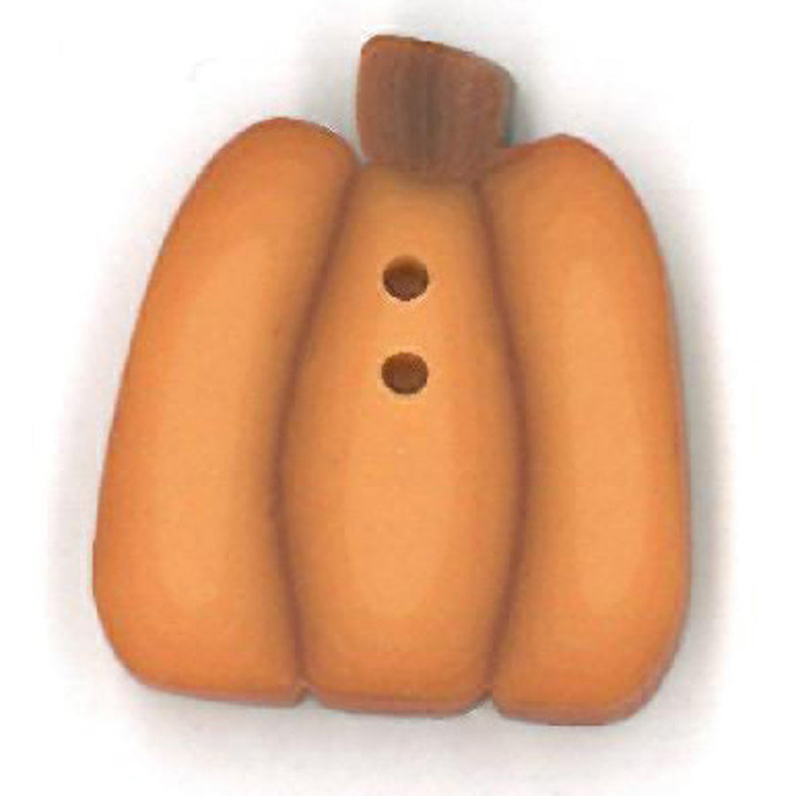 Tiny Golden Pumpkin Button by Just Another Button Company