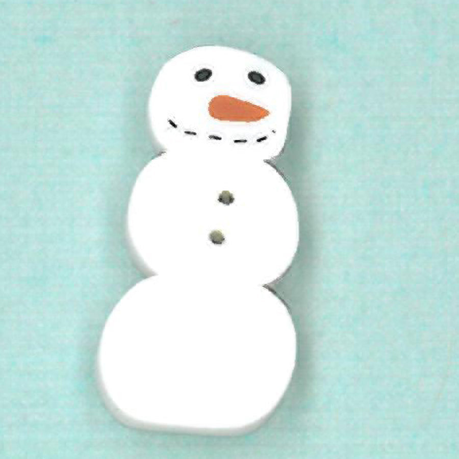 Small Primitive Snowman Button by Just Another Button Company