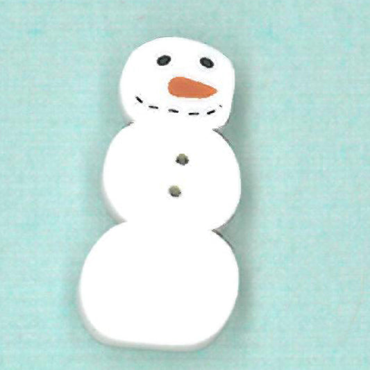 Small Primitive Snowman Button by Just Another Button Company