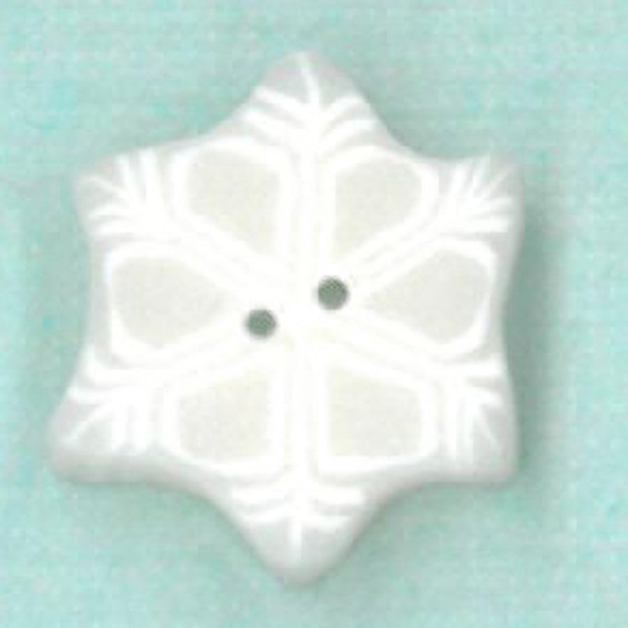 Tiny Snowflake Button by Just Another Button Company