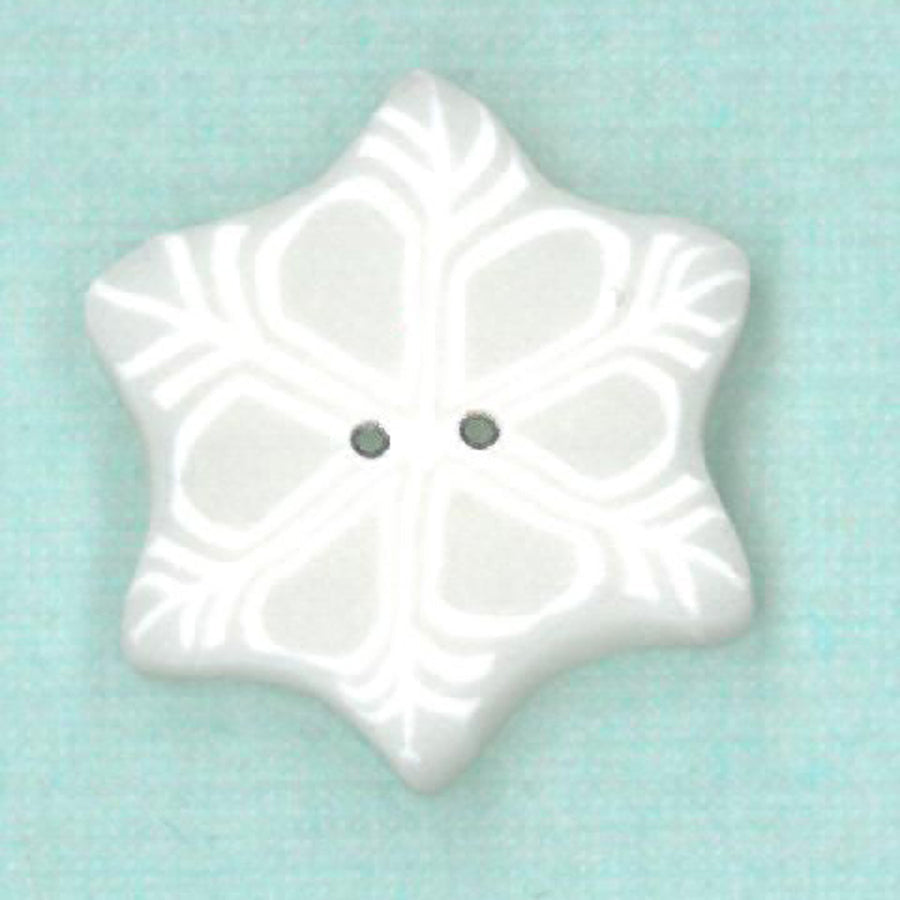 Small Snowflake Button by Just Another Button Company