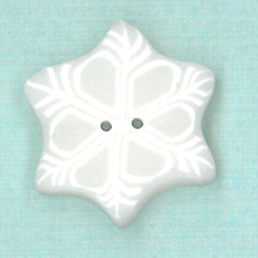 Small Snowflake Button by Just Another Button Company