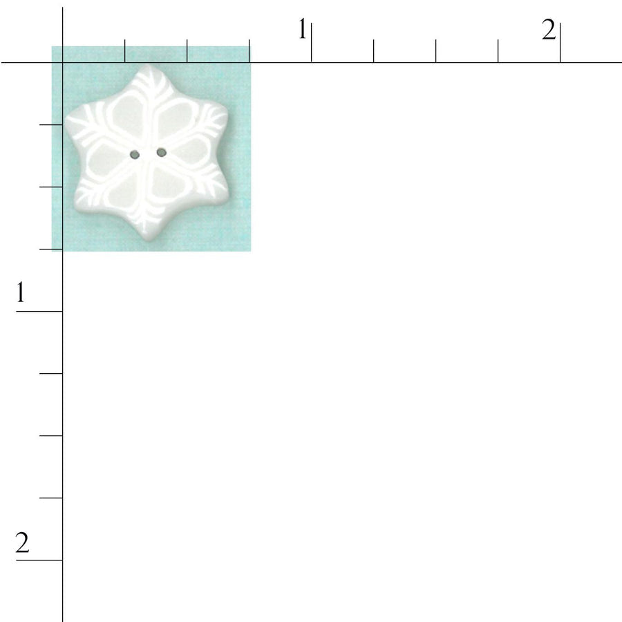 Small Snowflake Button by Just Another Button Company