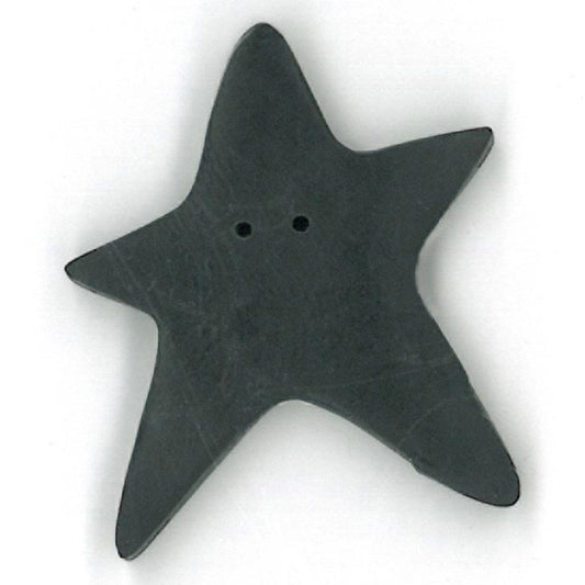 Extra Large Black Star Button by Just Another Button Company