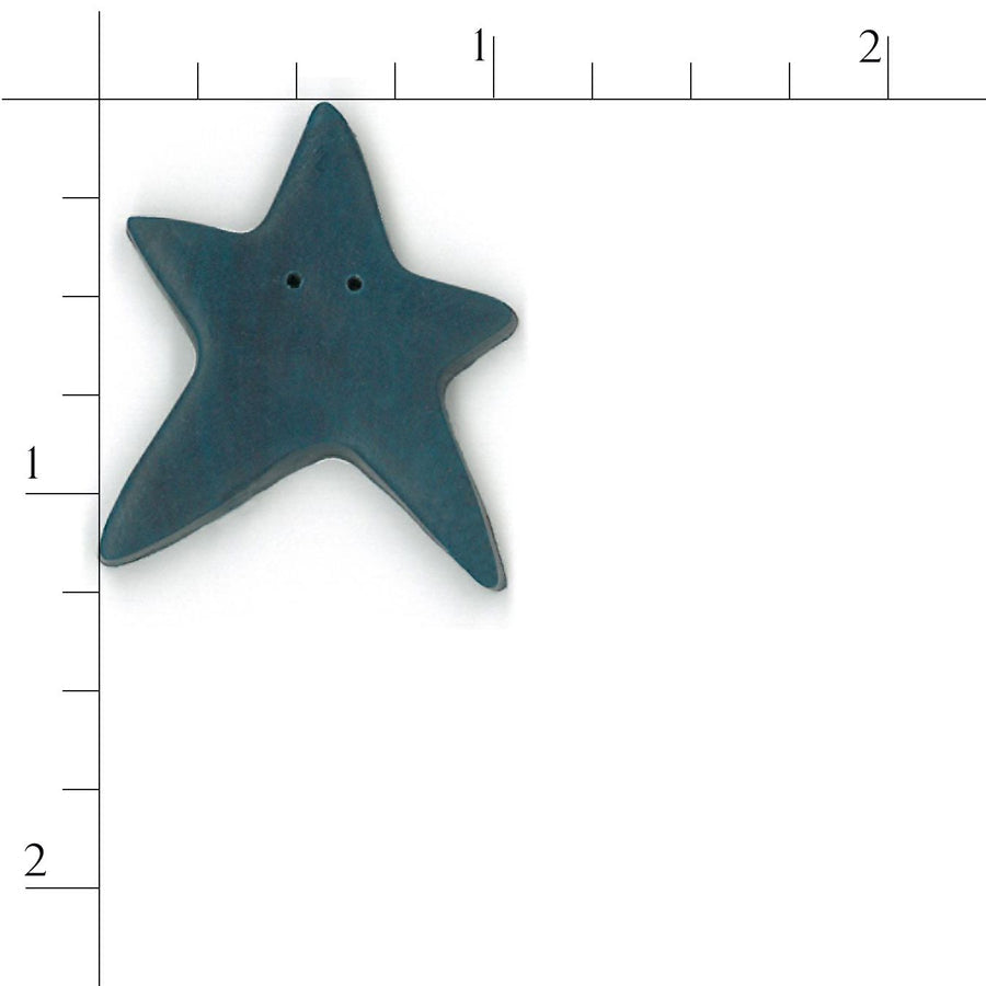 Extra Large Black Star Button by Just Another Button Company