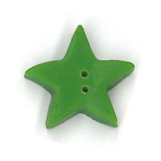 Large Apple Green Star Button by Just Another Button Company