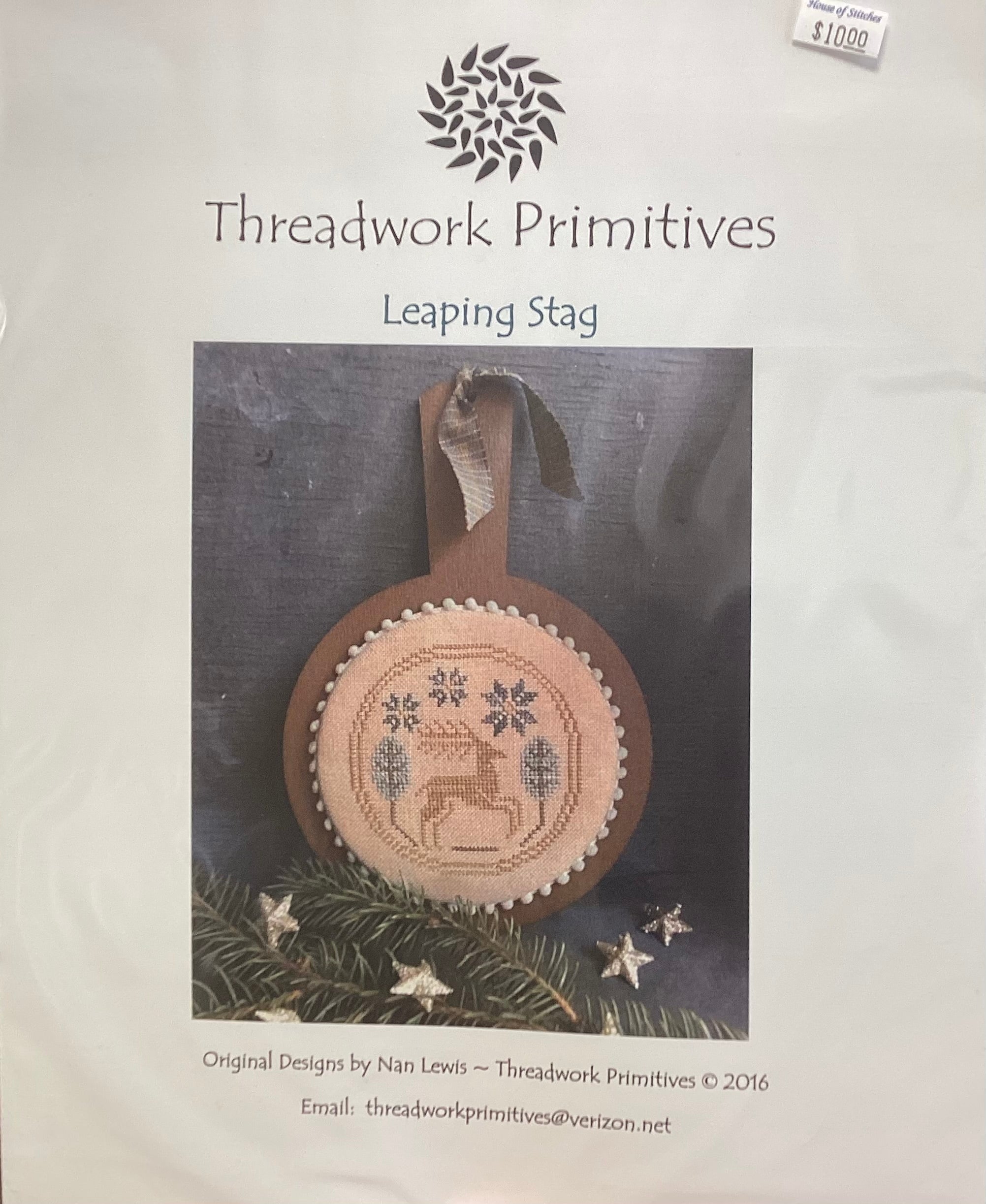 Leaping Stag by Threadwork Primitives – HouseOfStitches