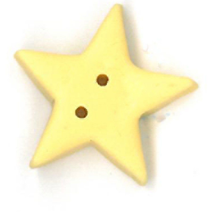 Large Butter Star Button by Just Another Button Company
