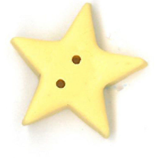 Large Butter Star Button by Just Another Button Company