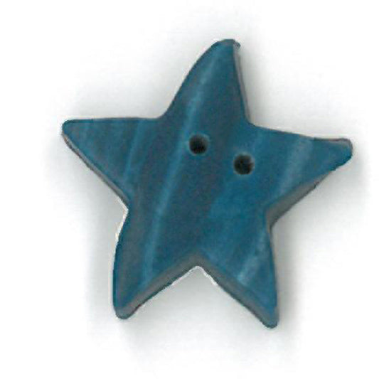 Large Denim Star Button by Just Another Button Company