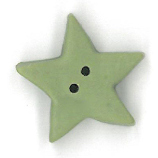Large Pale Sage Star Button by Just Another Button Company