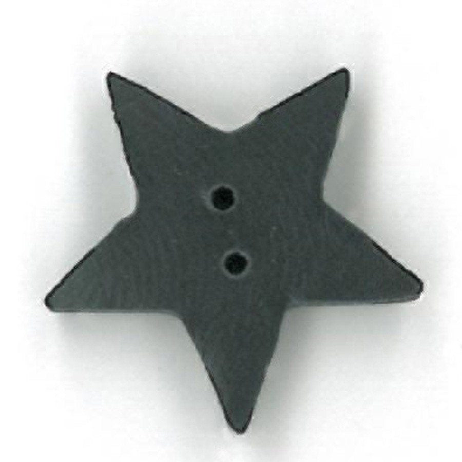 Large Black Star Button by Just Another Button Company