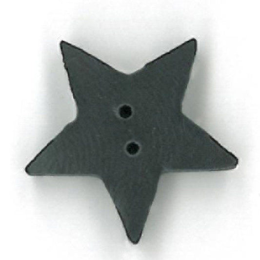Large Black Star Button by Just Another Button Company