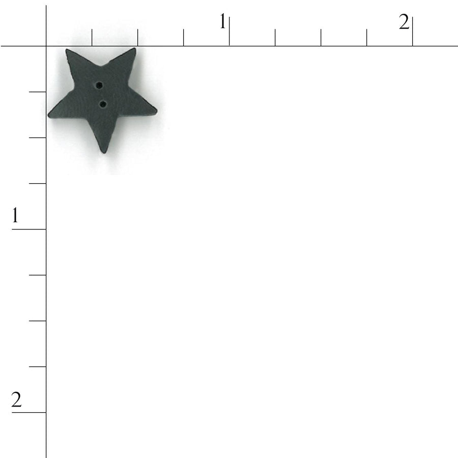 Large Black Star Button by Just Another Button Company