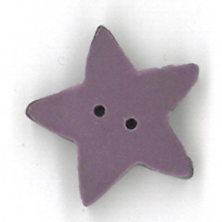 Large Lilac Star Button by Just Another Button Company