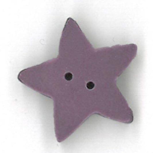 Large Lilac Star Button by Just Another Button Company