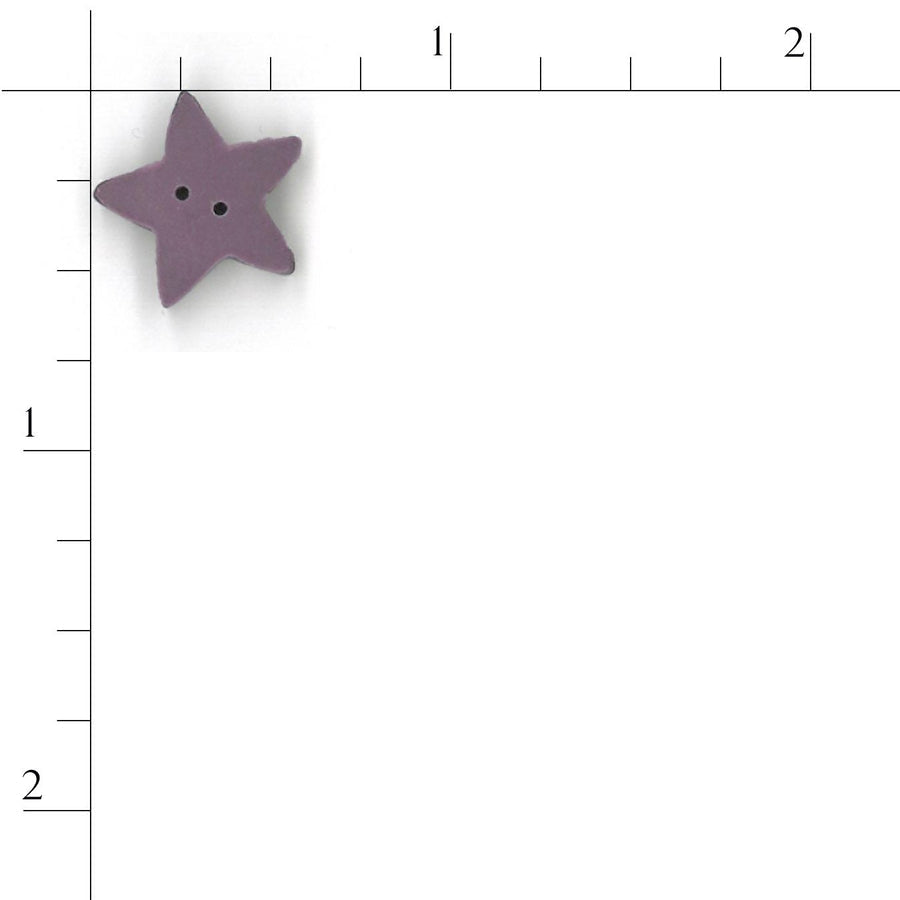 Large Lilac Star Button by Just Another Button Company
