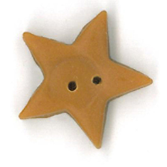 Large Tarnished Gold Star Button by Just Another Button Company