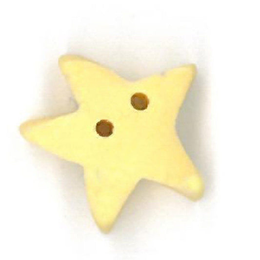 Medium Butter Star Button by Just Another Button Company