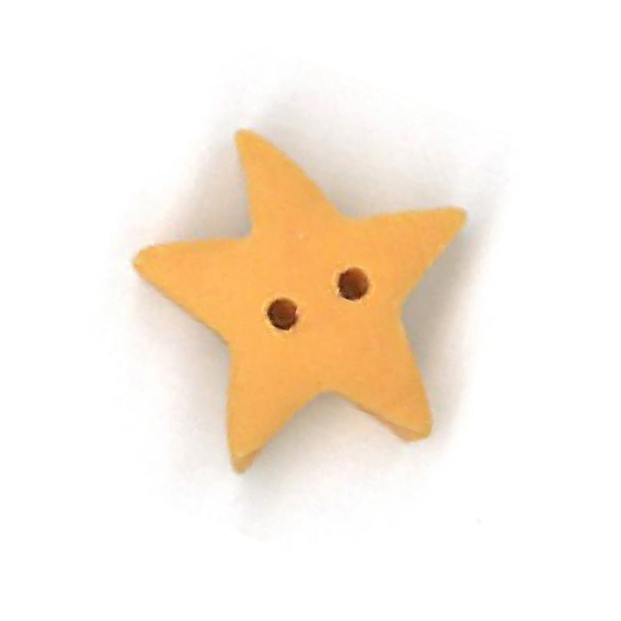 Medium Golden Star Button by Just Another Button Company