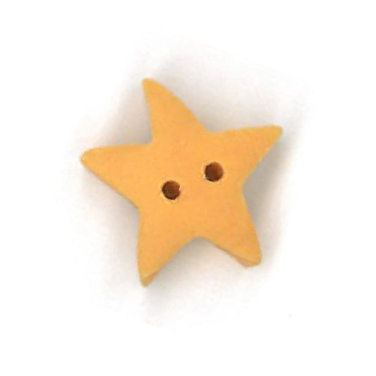 Medium Golden Star Button by Just Another Button Company