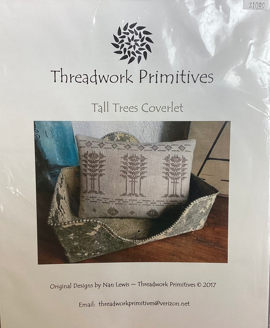 Tall Trees Coverlet by Threadwork Primitives