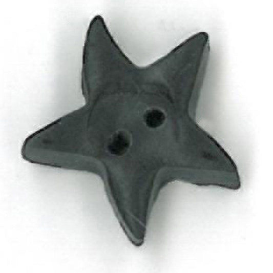 Medium Black Star Button by Just Another Button Company