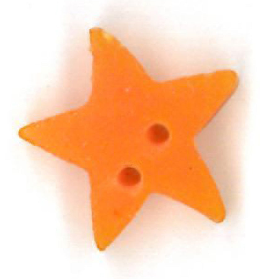 Medium Orange Star Button by Just Another Button Company