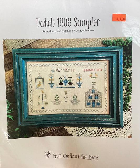 Dutch 1808 Sampler by From the Heart NeedleArt