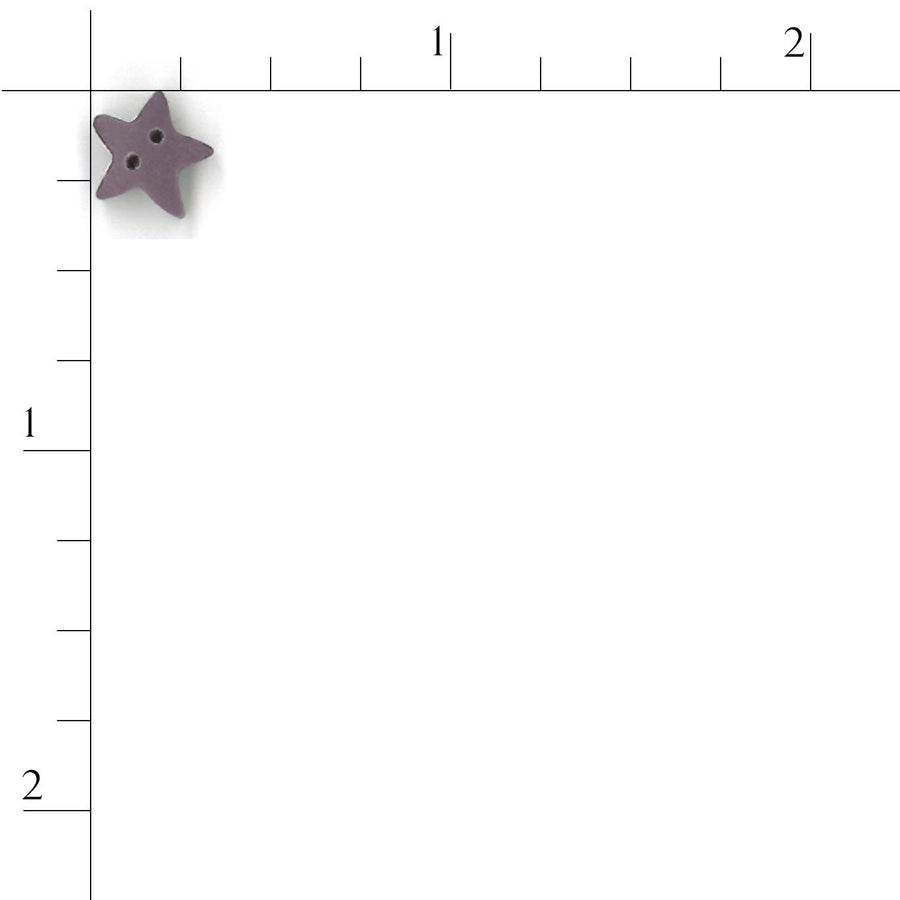 Small Lilac Star Button by Just Another Button Company
