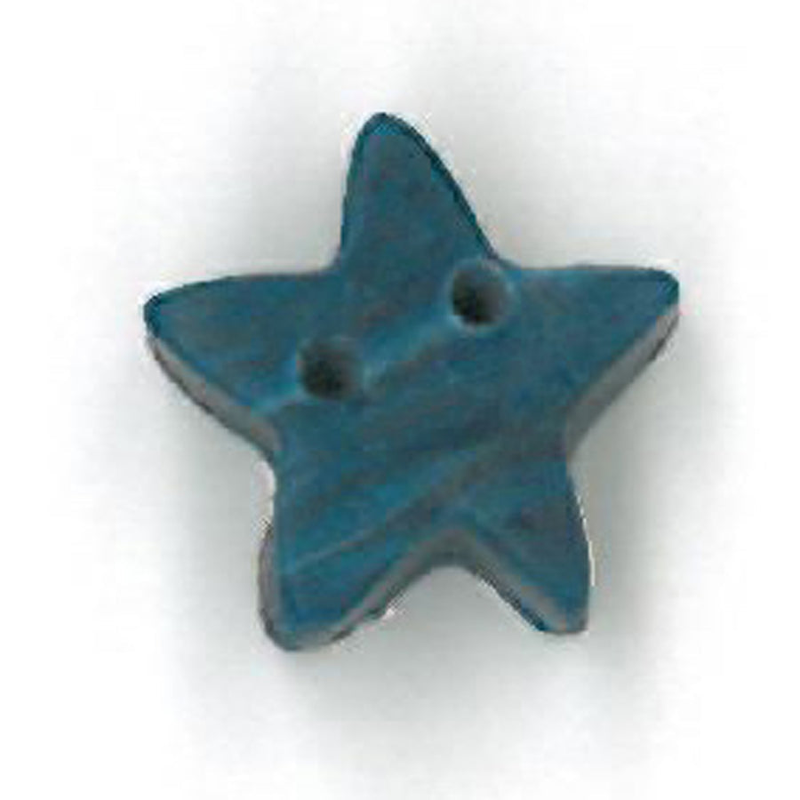 Small Denim Star Button by Just Another Button Company
