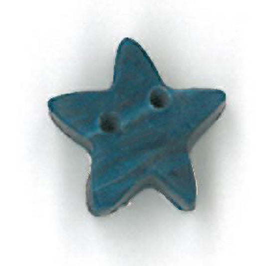 Small Denim Star Button by Just Another Button Company