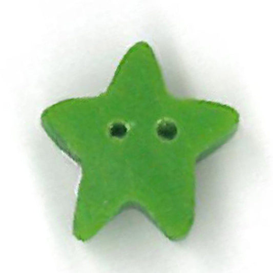 Small Green Apple Star Button by Just Another Button Company