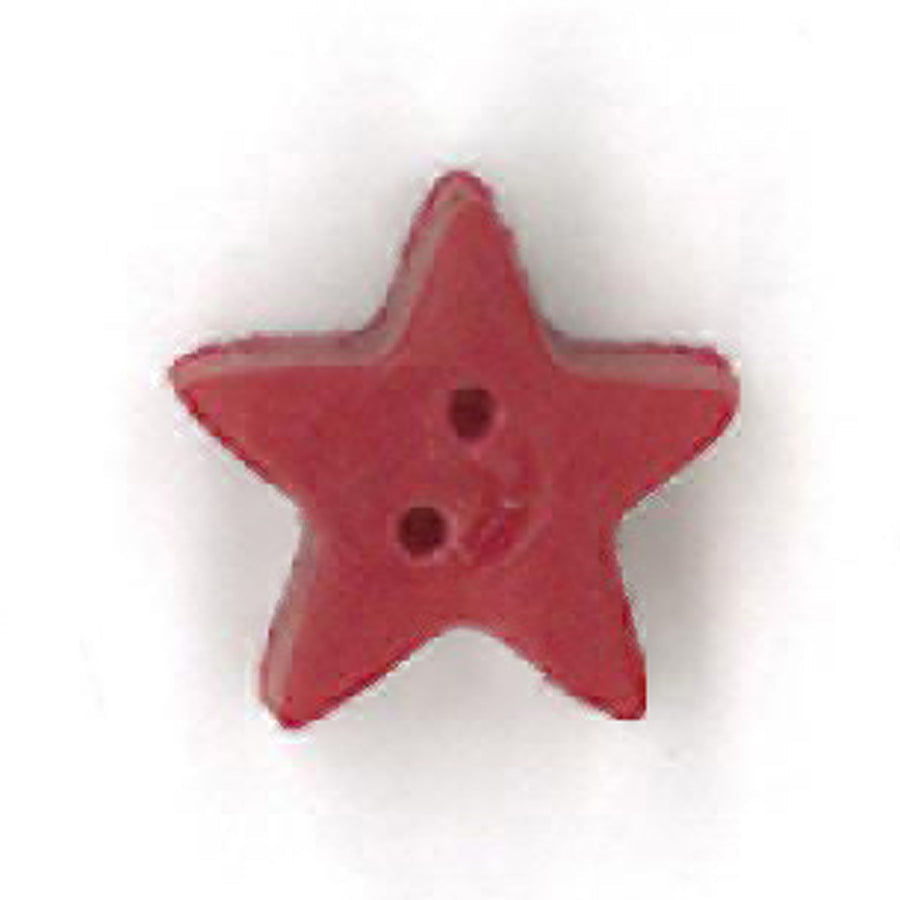 Small Red Star Button by Just Another Button Company