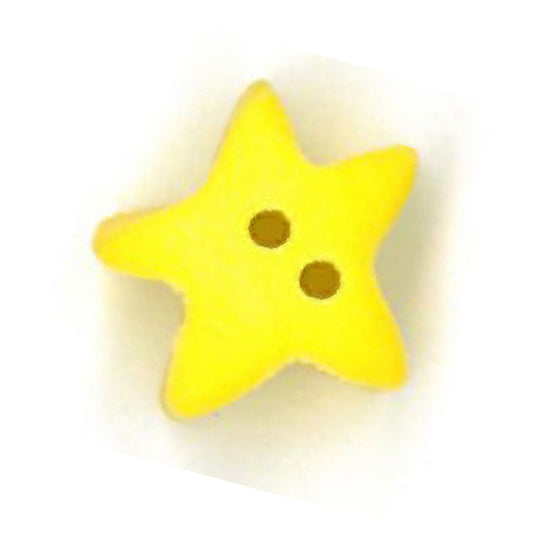 Small Lemon Star Button by Just Another Button Company