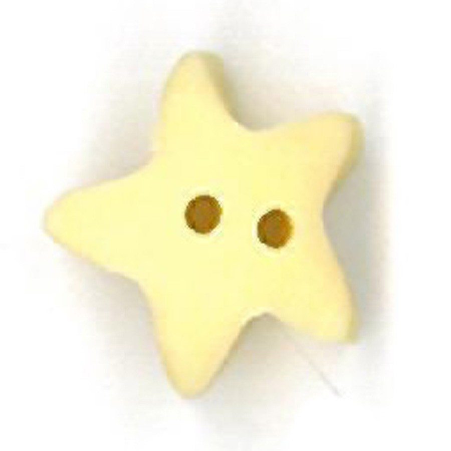 Small Butter Star Button by Just Another Button Company