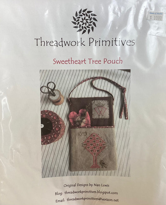 Sweetheart Tree Pouch by Threadwork Primitives