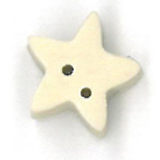 Small Tea-Dyed Star Button by Just Another Button Company