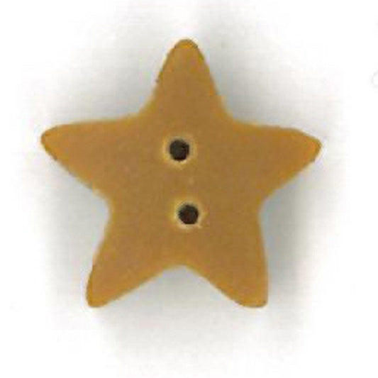 Small Tarnished Gold Star Button by Just Another Button Company