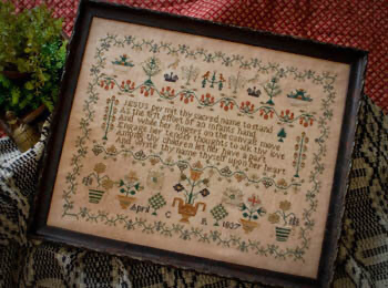 Plum Street Antiques: 1837 Crown Sampler by Plum Street Sampler