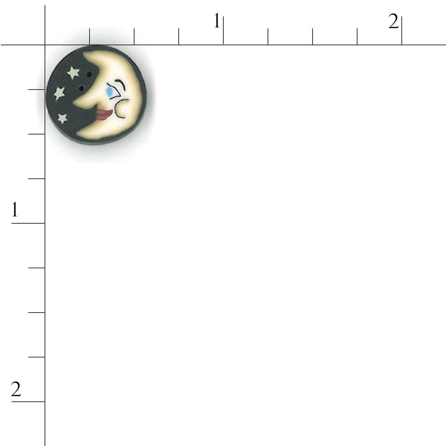 Small New Moon Button by Just Another Button Company