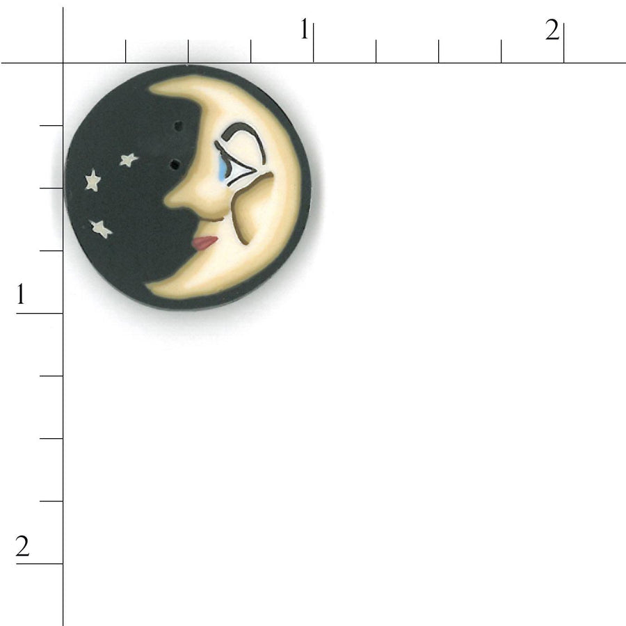 Large New Moon Button by Just Another Button Company