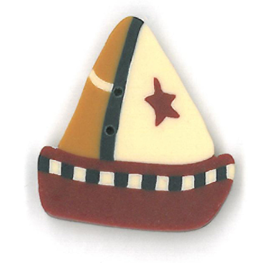 Large Toy Boat Button by Just Another Button Company