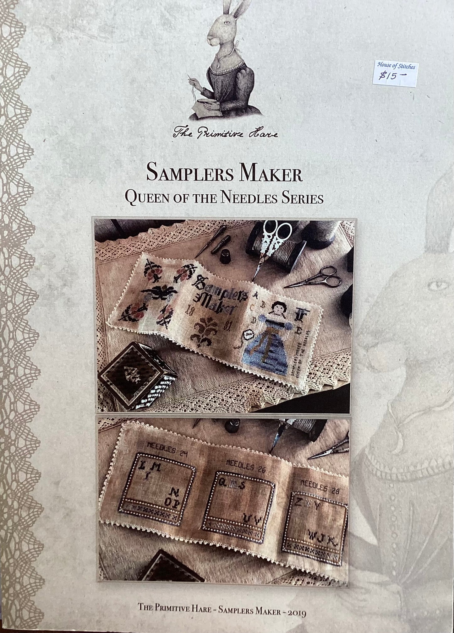 Samplers Maker: Queen of the Needle Series by The Primitive Hare